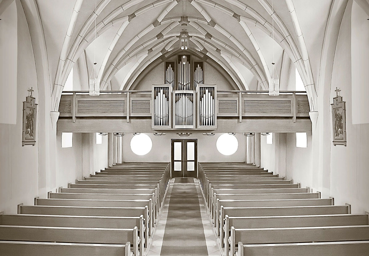 pews inside of a church