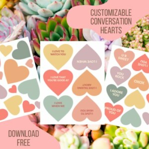 Photo: Customizable Conversation Hearts